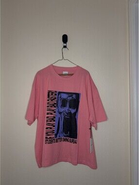 STUDENTS Men's Pink 100% Cotton Graphic T-Shirt XL - New with Tags